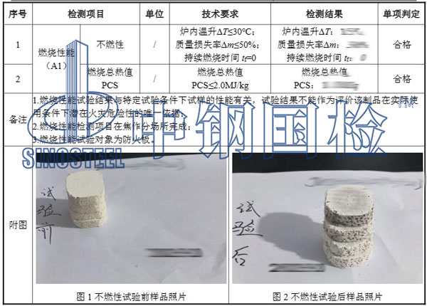 通風管道耐火檢測結果