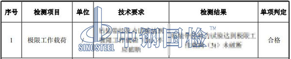 柔性環(huán)形吊帶檢測項(xiàng)目結(jié)果