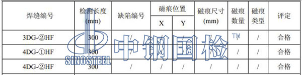 吊鉤檢測項目結果